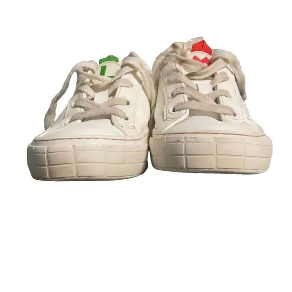 Boys Kids Zara Mario Luigi White Leather Sneakers Size 28 EU 11 US - Picture 7 of 9